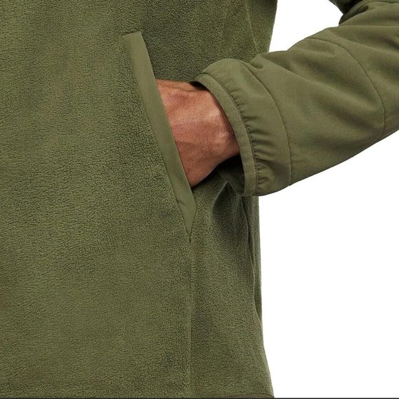 NWT Nike Therma Men's Size SMALL Rough Green Fleece Full-Zip - Picture 4 of 8